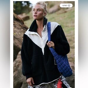 Free people fall to rise quarter zip Xs